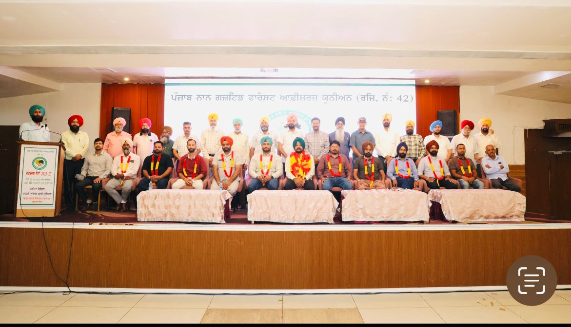 Gurinder Sahota became the state president of Punjab Non-Gazetted Forest Officers Union for the second time.